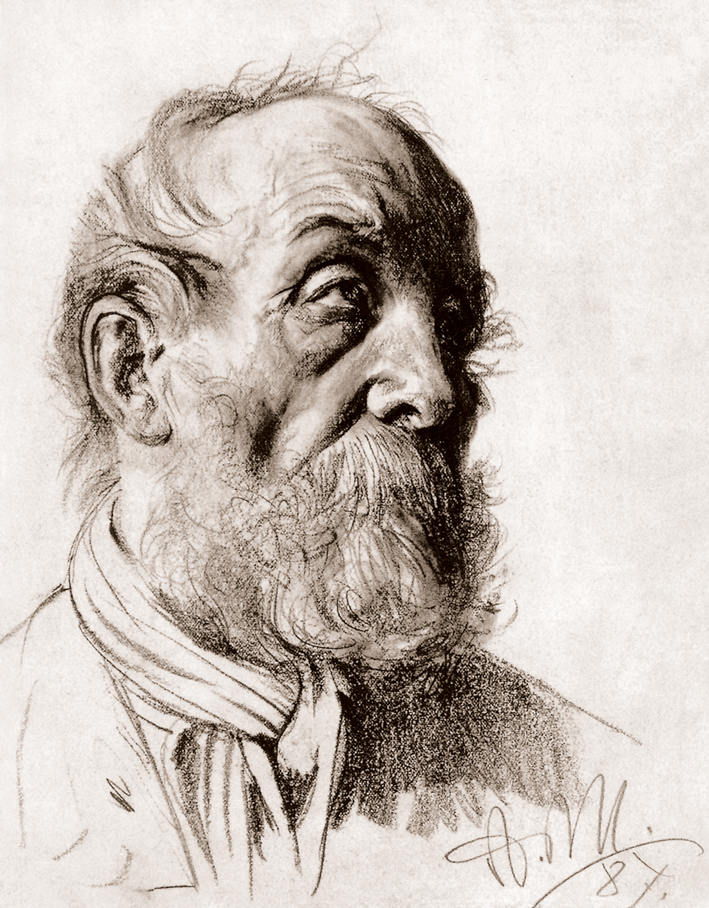  Adolpyh Von Menzel —— 老人头像